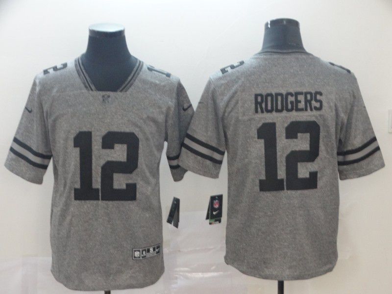 Men Green Bay Packers #12 Rodgers Gray Nike Vapor Untouchable Stitched Gridiron Limited NFL Jerseys->buffalo bills->NFL Jersey